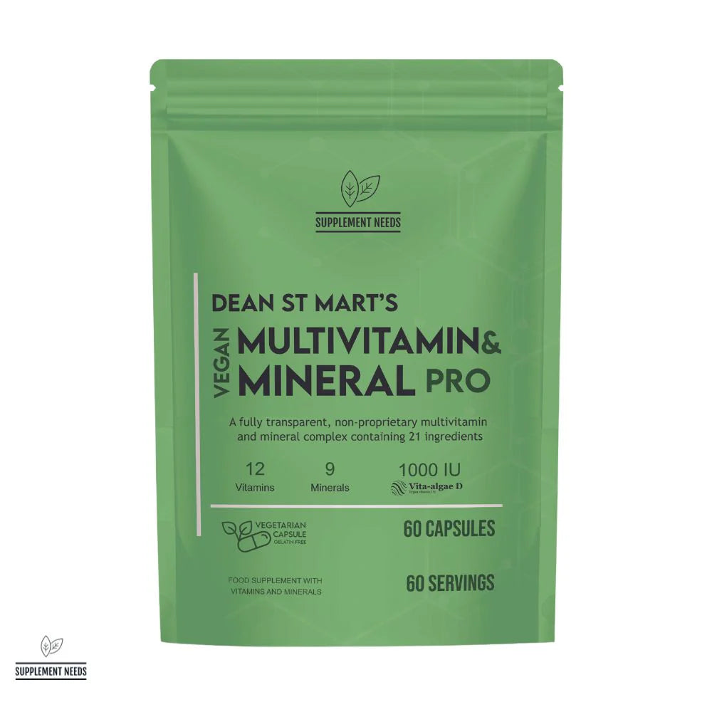 Supplement Needs Vegan Multivitamin and Mineral Pro 60 caps