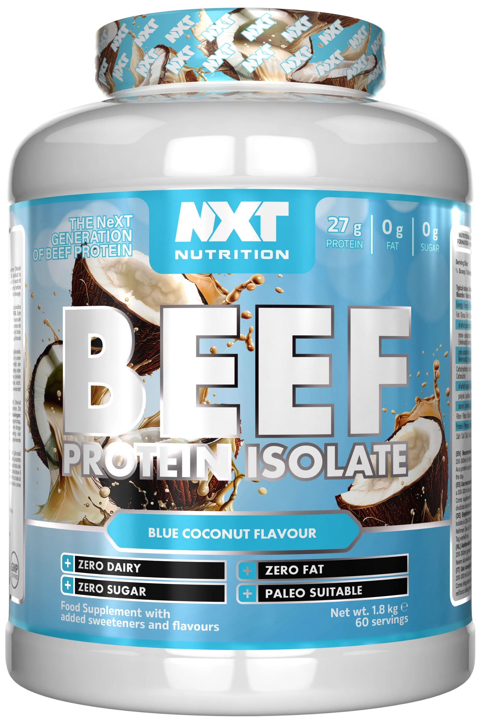 NXT Nutrition Beef Protein Isolate 1.8kg