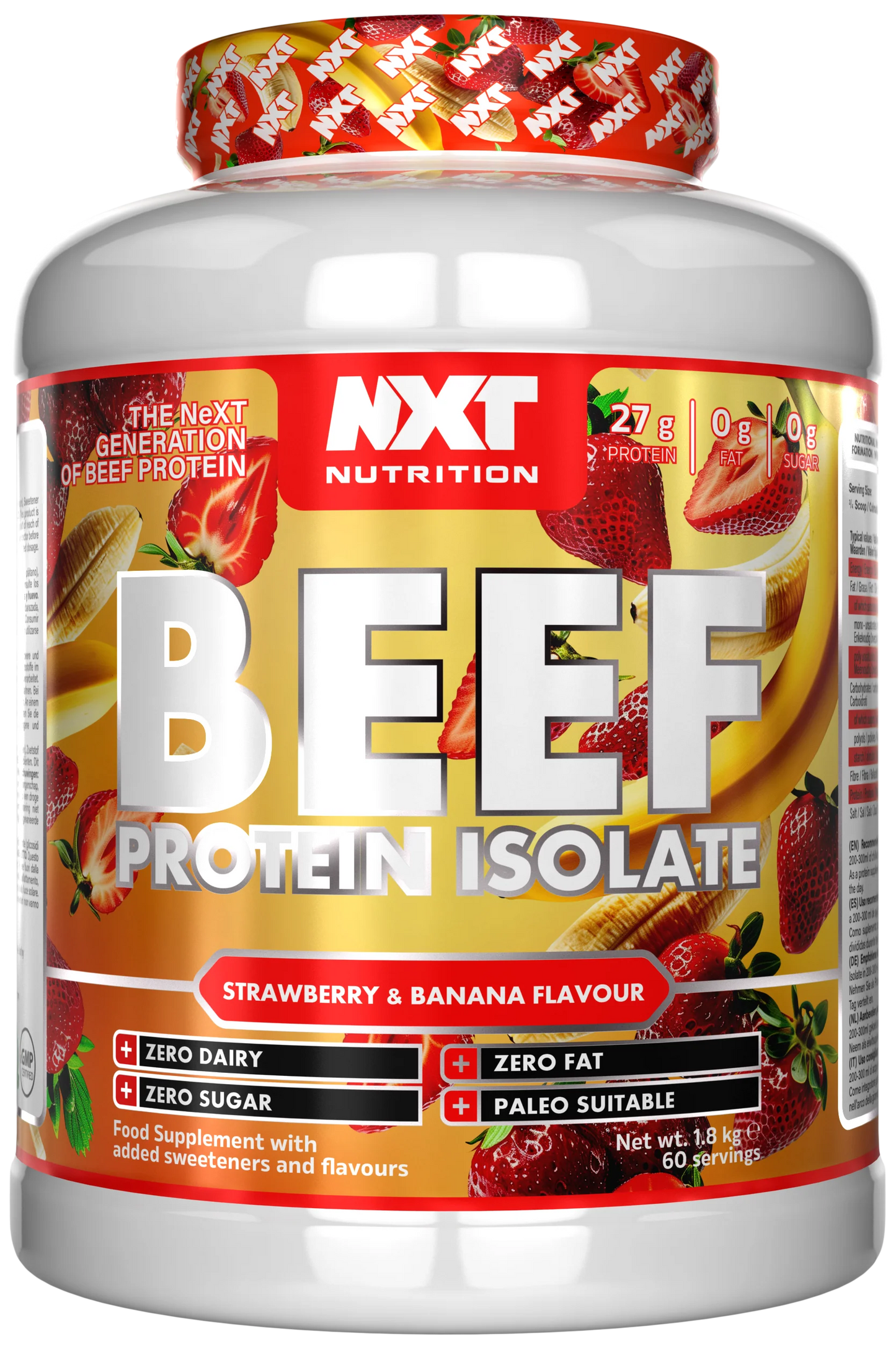 NXT Nutrition Beef Protein Isolate 1.8kg