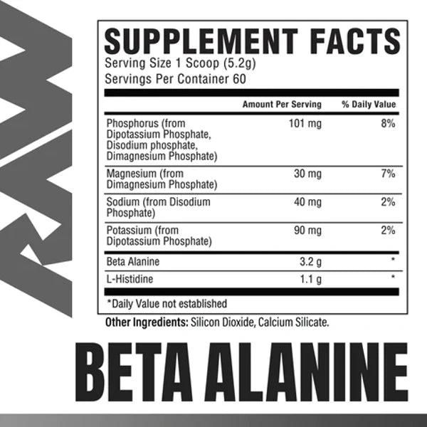 Raw Nutrition Beta Alanine 312g